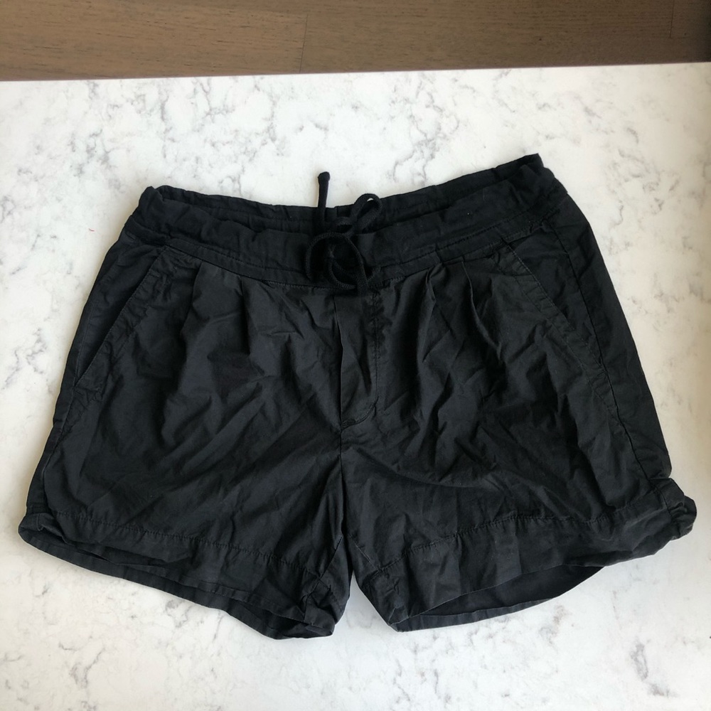 James Perse Black Drawstring Comfy Shorts